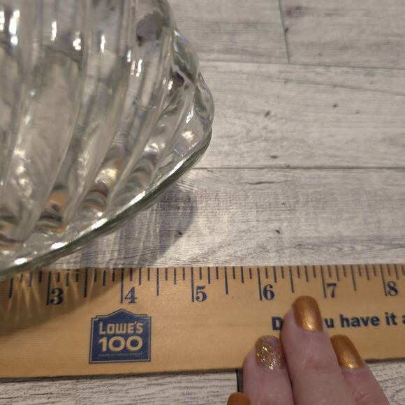 VINTAGE Jeannette Glass CRYSTAL CURIOS THE HEART Trinket Candy Dish Keepsakes - Picture 8 of 11